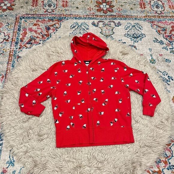 Minnie Mouse all over print zip up hoodie XL - Picture 1 of 4